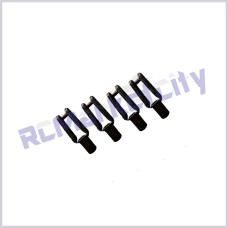 Nylon Clevis Φ3×L22mm black (Pack of 4)