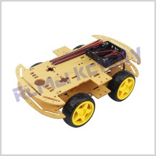 4WD Four Wheel Robotic Smart Car Kit with Acrylic Chassis